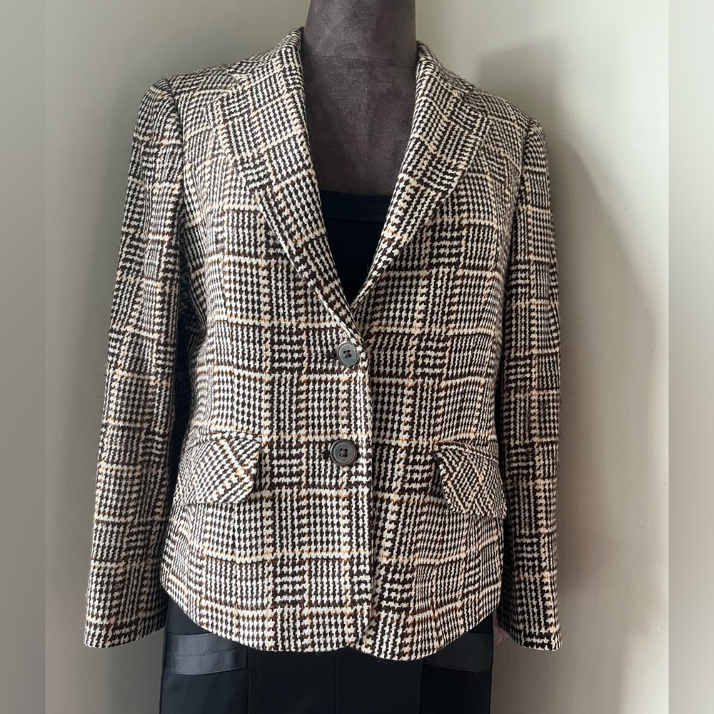 Johnstons of Elgin Cashmere Vintage Tweed Jacket Classic Collectible Designer